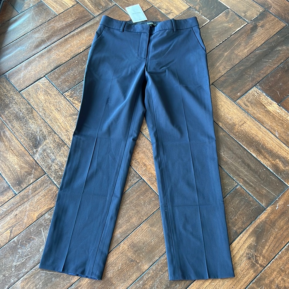 🇺🇸1️⃣Theory size 2 navy 96% virgin wool 4% elastane TREECA 2 classic suit pant